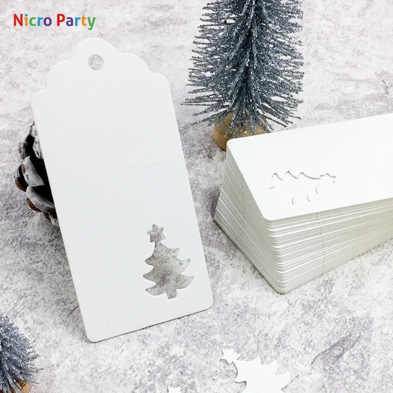 Nicro 50 шт./компл. крафт Бумага теги ручной работы спасибо поделки своими руками повесить упаковочные материалы для подарков этикетки для рождественские Сувениры# Chr45