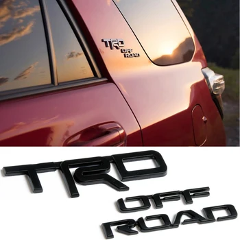 

For Toyota TRD Off Road High Lander Land Cruiser RAV4 4Runner Prado Chr Tundra Yaris Abs Rear Sticker Emblem Exterior Decoration