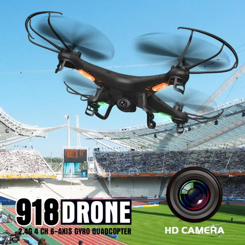 

RC Aircraft Toy Quadcopter Remote Control Helicopter With HD Camera Flexible Video Headless Mode Portable RC Drone