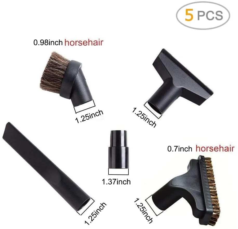 5PCS Cleaning Vacuum Cleaner Stair Brush Head Tool Nozzle Diameter 32mm 