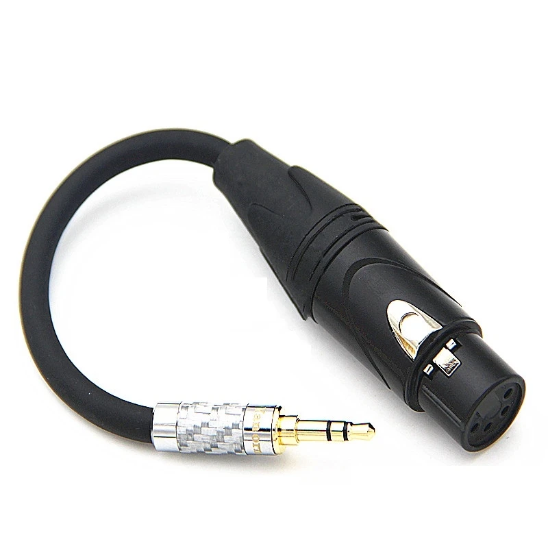 Pinos Xlr Equilíbrio Fêmea para 2.5 mm 3.5 mm 6.35 mm 4.4 mm Masculino Adaptador de Equilíbrio Cabo de Áudio Alta Fidelidade Fone Ouvido Cabo Extensão t1 T5p - Image 5