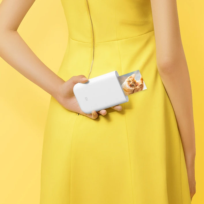 Xiaomi Карманный фотопринтер AI умный принтер 300 точек/дюйм Мини Портативный AR фото печать Bluetooth печать изображений работа с приложением Mijia