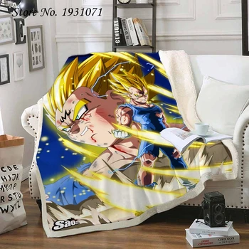 

Popular Anime Dragon Ball 3D Blanket Beds Hiking Picnic Thick Quilt Fashionable Bedspread Fleece Throw Blanket Adults Kids 04