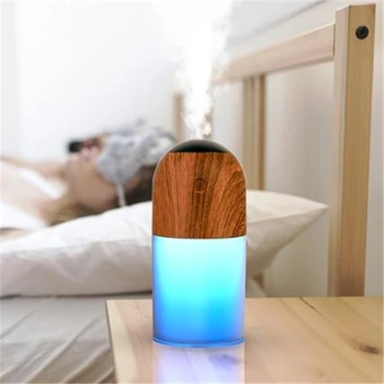 

Wavy Wood Grain Air Humidifier Hollow Aroma Diffuser Ultrasonic Atomizer Home Essential Oil Silent Humidifier hot sale