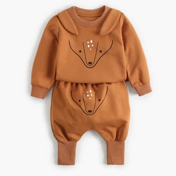 

Infant Baby Girls Boys Cartoon Clothes Set 2020 Autumn Newborn Baby Girls Boys Clothes T-shirt+Pants Outfits Suit Baby Clothing