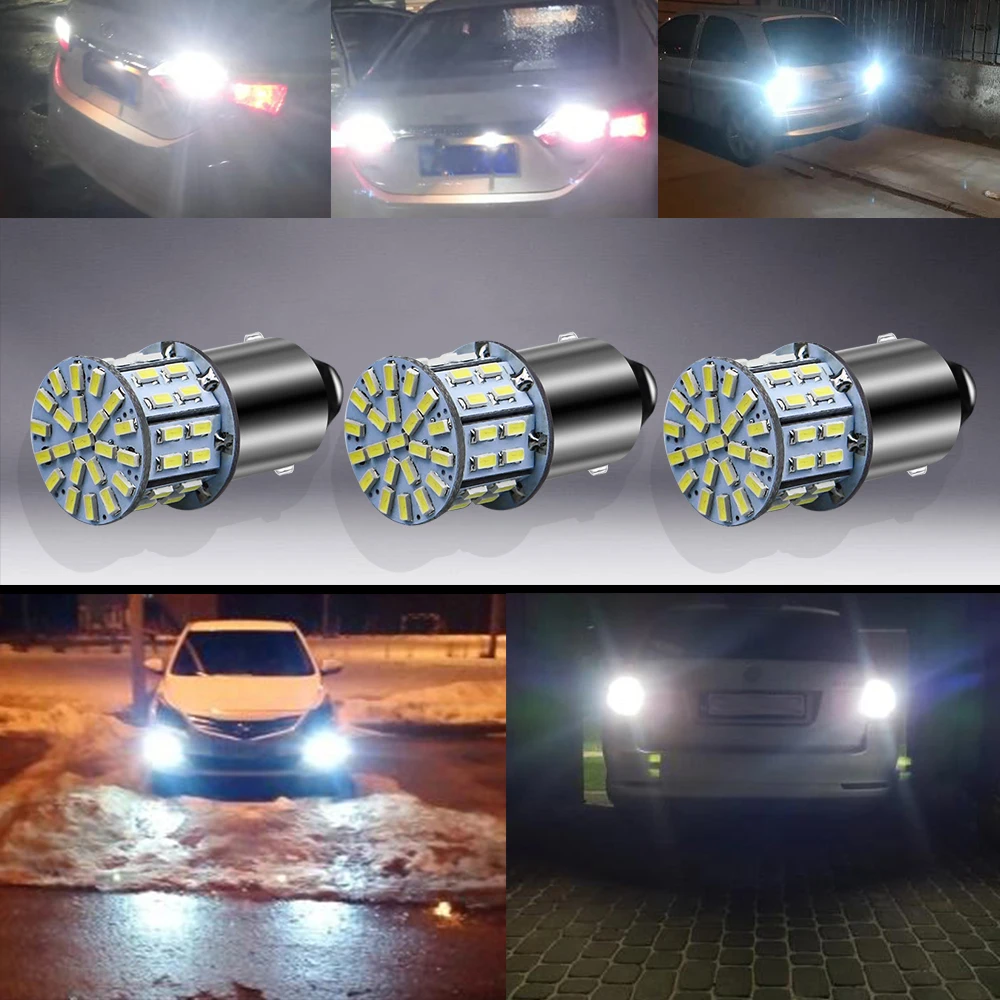 100 шт. 1156 BA15S P21W 1157 BAY15D 3014SMD 50Led 12-24V автомобильная лампа, автомобильный светильник, стояночный обратный задний тормоз, DRL лампа Wholeasle 6000K
