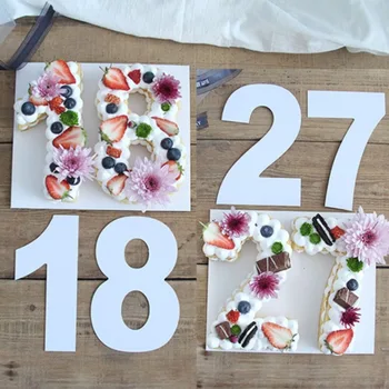 

9pc/set 14 inch 0-9 Numbers Shape Cake Embossing Acrylic CutterDecorations Digital Stamper Cutter Mould DIY Decorating