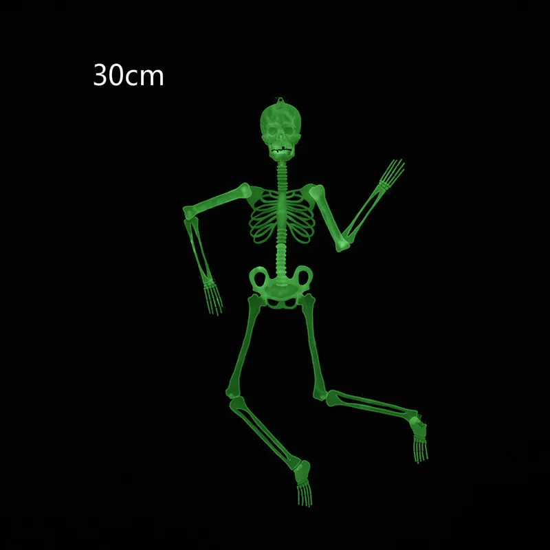 Креативный подвижный череп скелет Хэллоуин Опора ужас светящиеся злые вечерние принадлежности ЕВА страшный Хэллоуин украшения
