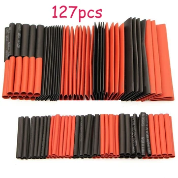 

2020 New 127pcs Set Polyolefin Shrinking Assorted Heat Shrink Tube Wire Cable Insulated Sleeving Tubing Set 2:1