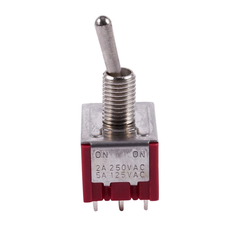 AC 250V 2A 125V 5A Вкл/вкл 2 положения 3PDT тумблер