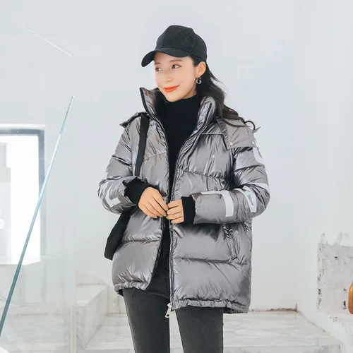 

Down Jacket Women's Europe And America Short Loose-Fit BF Students Cotton Overcoat Fat Mm 200 AliExpress
