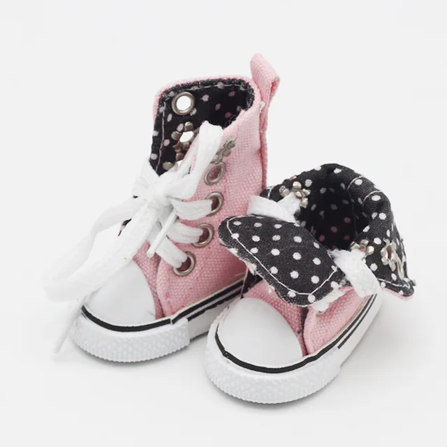 Adollya BJD Doll Accessories 5cm Shoes High Top Canvas Sneakers Casual Assorted Shoes for Doll Suitable for 1/6 BJD Dolls 4