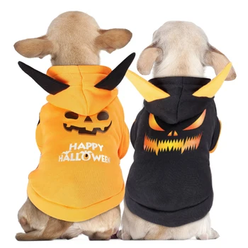 

Funny Halloween Pet Cat Costume Dog Clothes COSPLAY Jacket For Small Dogs Hoodies Christmas Cat Coat Pet Shirt French Bulldog 35