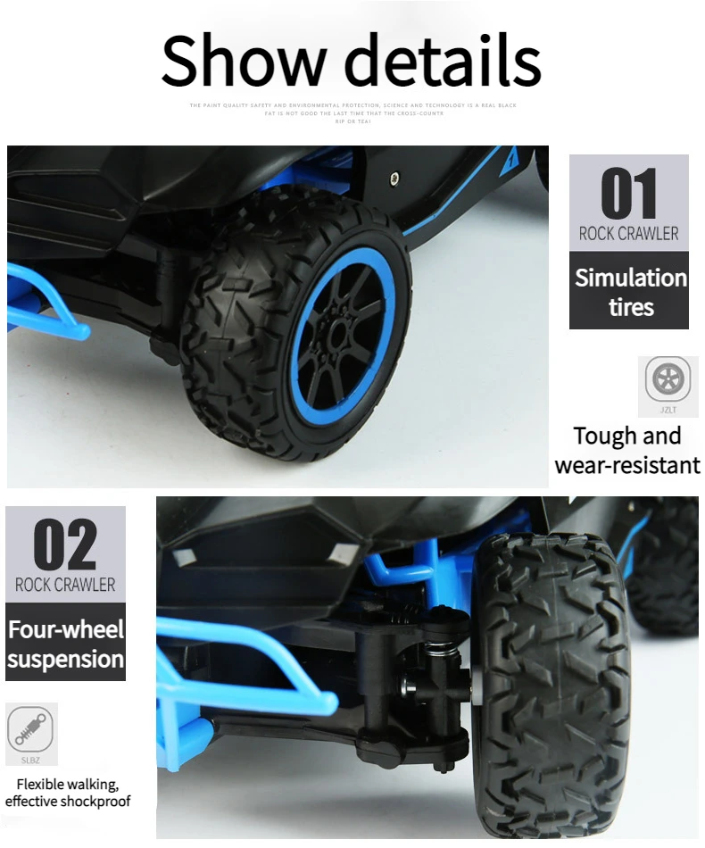 1:16 Short Card RC Wireless 2.4G High-speed Car Electric Racing Off-road Drift Children's Toys remote control toy car