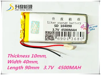 best battery brand 104090 3.7V 4500MAH lithium polymer battery battery Toy Spot A GPS navigation products