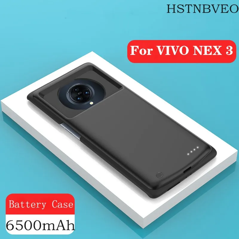 

6500mAh Power Bank Battery Charger Cases For VIVO NEX 3 External Backup Battery Charging Cover For VIVO NEX 3 Battery Case Cover