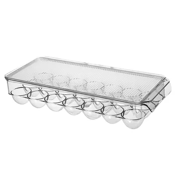 

1pcs Kitchen Lattice Storage Simple Crisper Eggs Container Eggs Box for Home