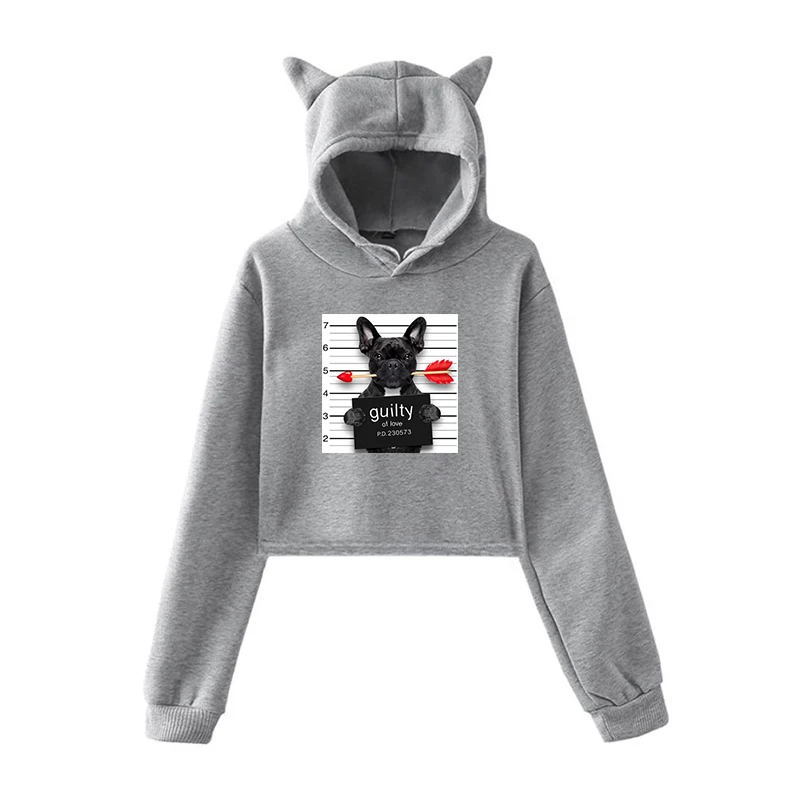 Kawaii Hoodie 15 Новинка года; толстовки с капюшоном в стиле Харадзюку милые топы с капюшоном и принтом «Bad Dog Bad Cat» для девочек; Женская толстовка одежда с длинными рукавами; сезон осень-зима - Цвет: Kawaii Hoodie 15