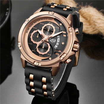 

2020 LIGE Mens Watches Top Brand Luxury Luminous Display Waterproof Watch Sport Chronograph Quartz Wrist Watch Relogio Masculino