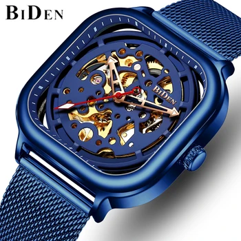 

BIDEN Top Brand Men Automatic Mechanical Watches Fashion Luxury Waterproof Watch Mens Stainless Steel Self-Winding Wristwatch