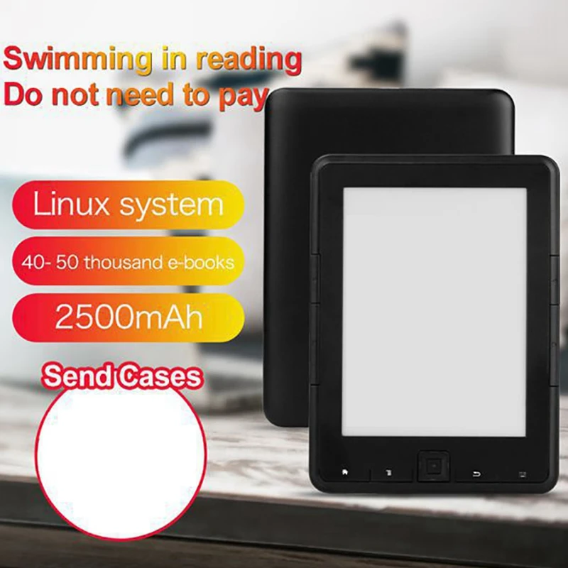 BK-6008 Electronic Paper Book Reader 6.0 Inch Sn E