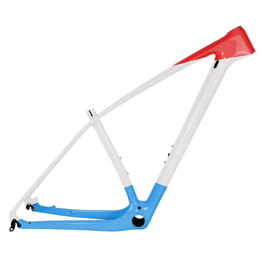 Spcycle T1000 горный велосипед с полностью карбоновой рамой рамка 27.5er 29er сверхлегкий горный велосипед карбоновая рама PF30 размер 15/17/19/2" гарантия 2 года - Цвет: Blue Glossy