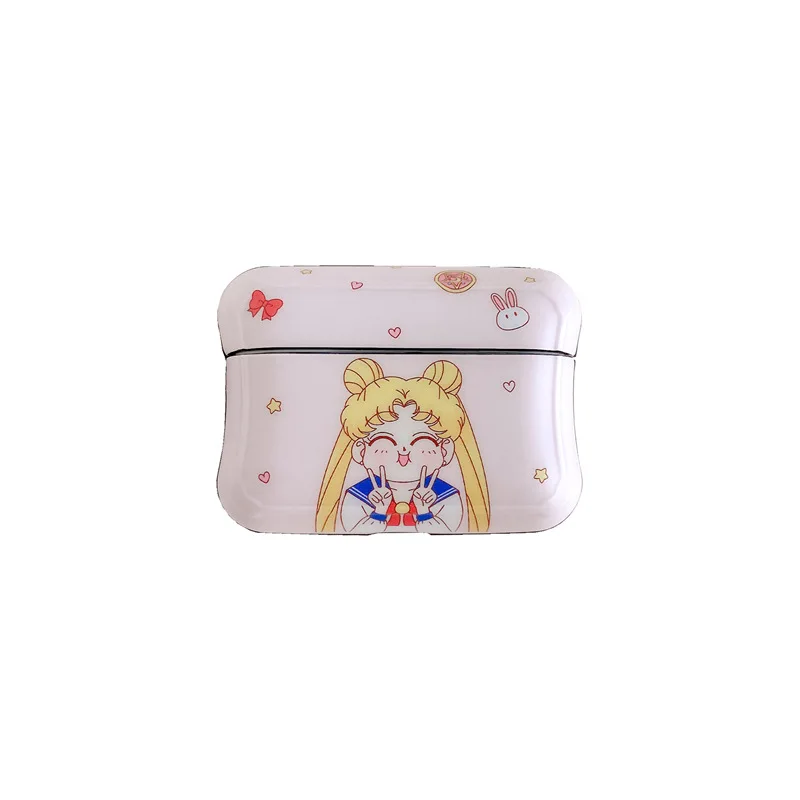 

Case for AirPods Pro Cute Cover Silicone Bluetooth Earphone Protective Case for Apple Air Pods Pro with Keychain Sailor Moon