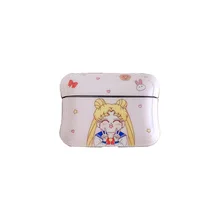 Case for AirPods Pro Cute Cover Silicone Bluetooth Earphone Protective Case for Apple Air Pods Pro with Keychain Sailor Moon