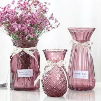 

Rose Vase Glass Bottle Flower Potted Plant Bottle ting Grow in Water Indoor Water Va