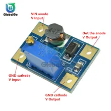Módulo de potencia ajustable de aumento SX1308 DC-DC, 100 unids/lote, convertidor de refuerzo de aumento para Kit de bricolaje