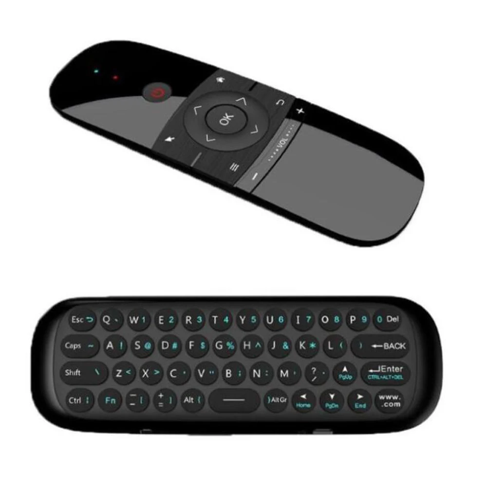 Горячая W1 Fly Air mouse беспроводная клавиатура мышь 2,4G перезаряжаемый мини пульт дистанционного управления для Smart Android Tv Box Мини ПК