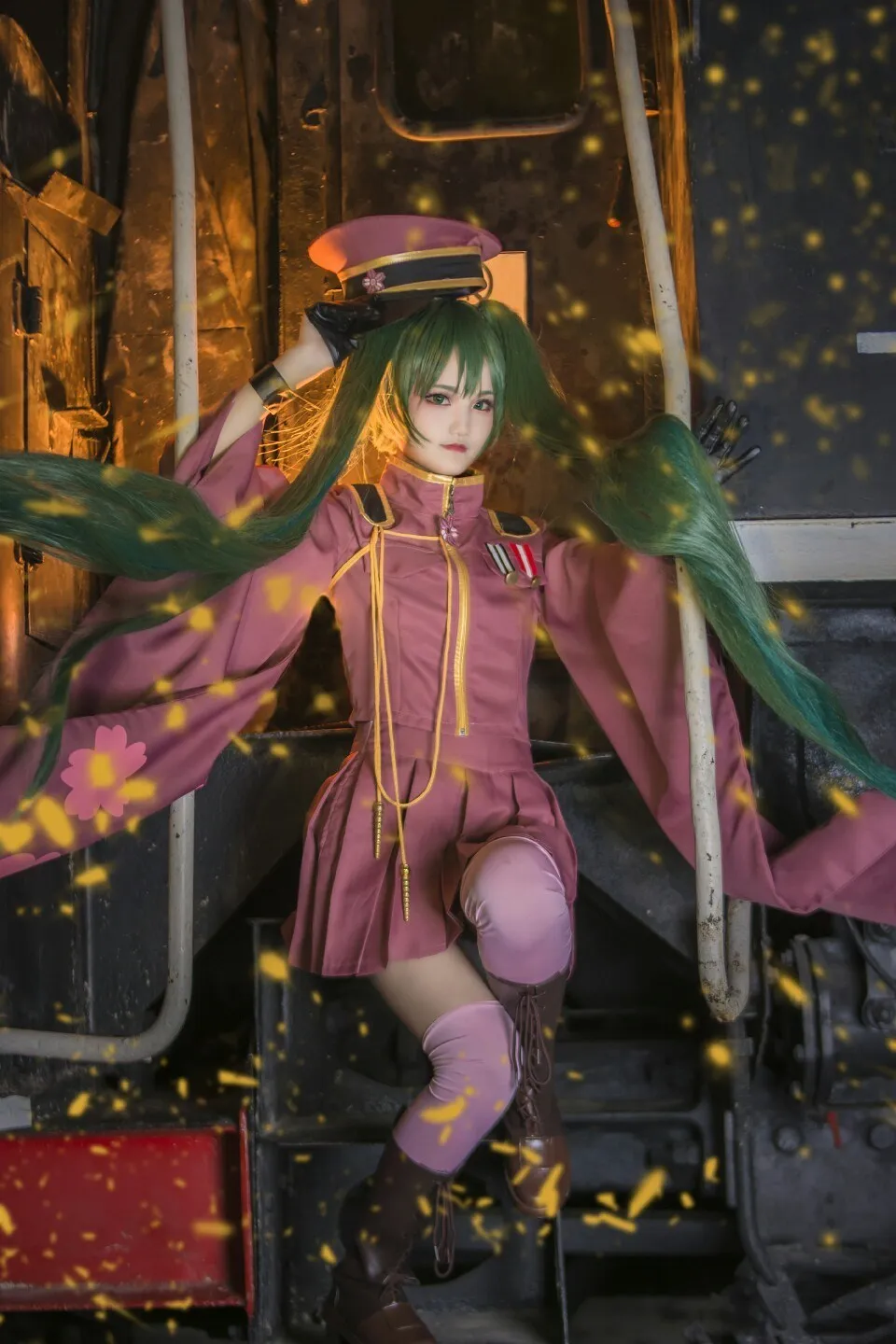 Vocaloid Hatsune Miku Senbonzakura кимоно Униформа платье наряд аниме костюмы для косплея весь комплект