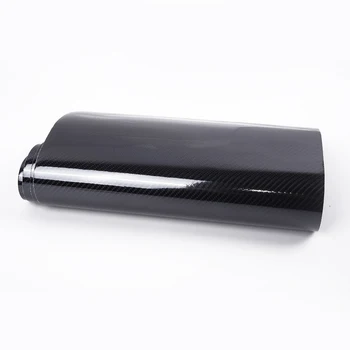 

5D Ultra Gloss Glossy Black Carbon Fiber Vinyl Wrap Sticker Decal 12*60" Strong For Self Adhesive Durable And Practical