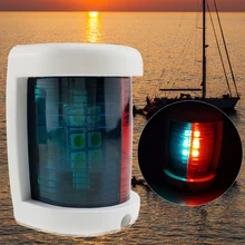 12 V Masthead навигация Красный Зеленый Водонепроницаемый светодиодный мини ABS лампа в морском стиле прочный сигнальный свет яхта корабль легкая установочная оснастка