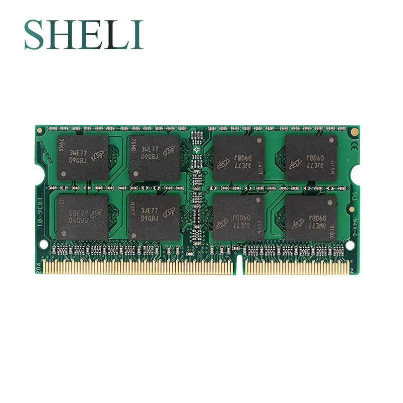 SHELI новые ноутбуки памяти 8 Гб 2RX8 PC3-12800S DDR3 1600 МГц стандартное напряжение 1,5 в CL11 204pin памяти ноутбука