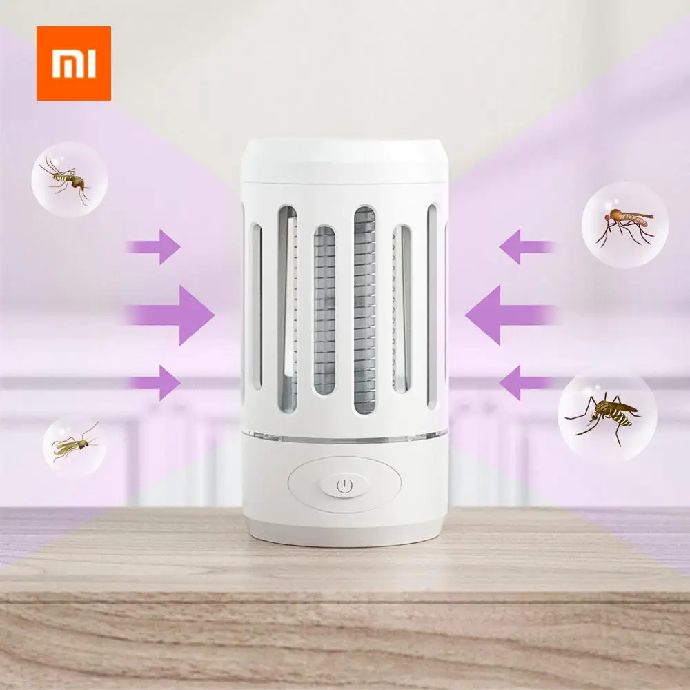 Электрическая Светодиодная лампа Xiaomi для уничтожения насекомых перезаряжаемый