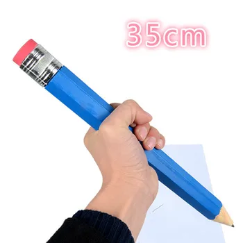 

35CM Big Pencil Color Pencil Kids Pencil Wacky Toy Funny Pen Children's Day Gift Carpenter Pencil