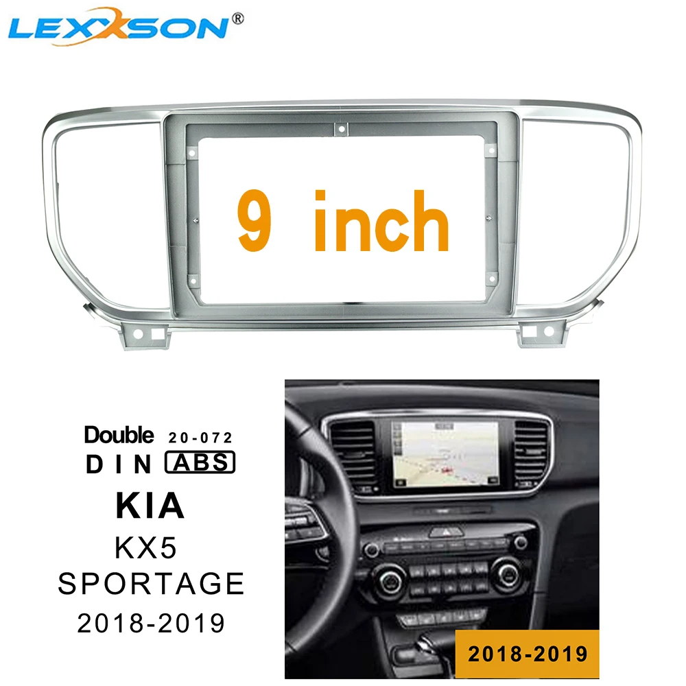 9 дюймов 2din Автомагнитола для Kia KX5 SPORTAGE 2018 2019 стерео двойной DIN dvd рамка Установка