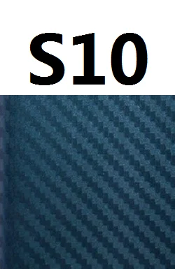 Роскошная наклейка для samsung Galaxy S9 Plus S10 S8 S7 Edge градиентная цветная пленка из углеродного волокна S10 Plus наклейка для смартфона s EEMIA - Цвет: S10-steel blue