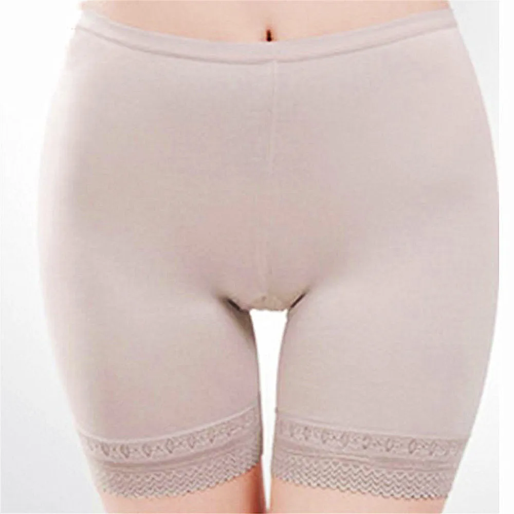 

Hot Women Underwear Safety Pants Shorts Modal Lace Panties Comfy Briefs Summer Shorts Fit For Dress Free Shipping