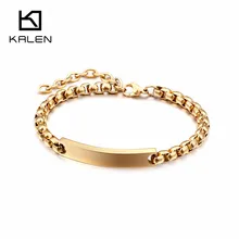 Итальянских золотых браслетов из нержавеющей стали для мужчин, модные мужские Регулируемые ручные браслеты-цепочки, ювелирные изделия