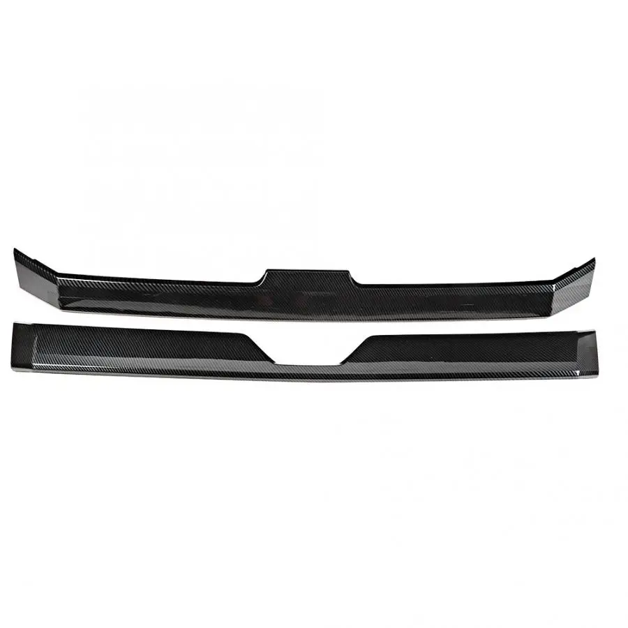 

Hot Sell 2pcs Carbon Fiber Style ABS Front Middle Grille Guard Frame Accessories Fit for Toyota HiAce 2019 Car Accessories New