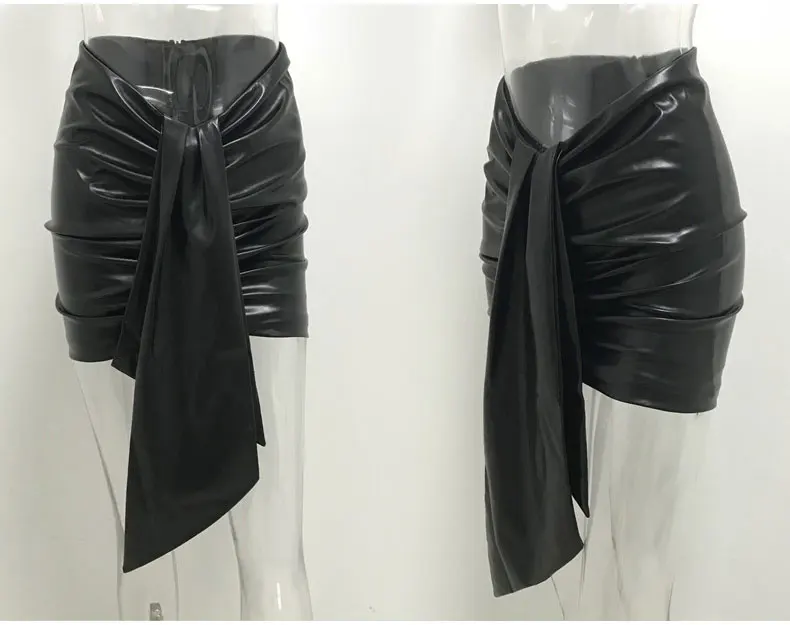 Женская Взрывная юбка из искусственной кожи с изображением Пумы, Лошадиная юбка, пикантный темперамент, мини-юбка, новинка года, черные дизайнерские женские юбки, одежда для девочек