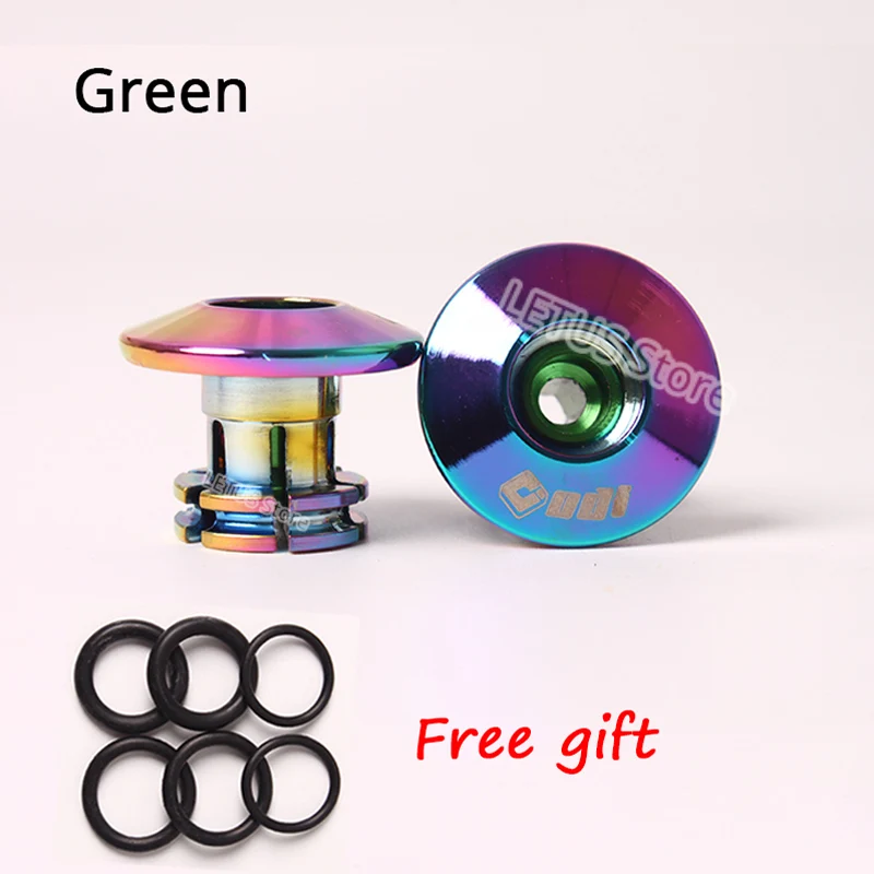 1pair Green ODI 2 шт крышки для руля MTB противоскользящие прочные Заглушки для велосипедной рукоятки MTB велосипедные легкие Заглушки для BMX DH FR балансировочный автомобиль - Цвет: 1pair Green