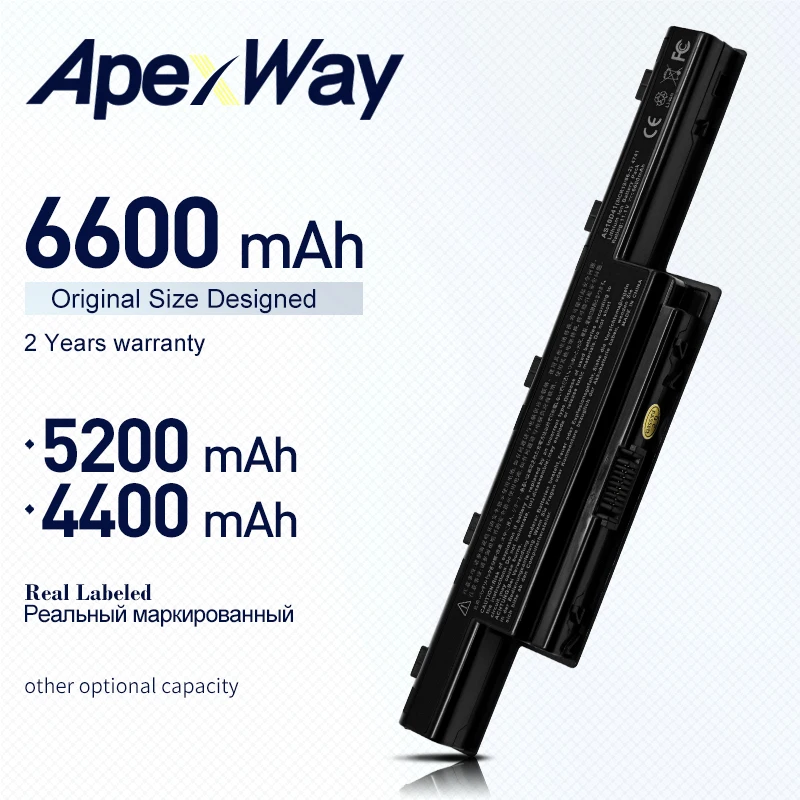Аккумулятор ApexWay AS10D AS10D31 AS10D41 AS10D51 AS10D61 AS10D71 AS10D81 AS10G31 AS10D73 AS10D75 для Acer Aspire 4741 4741G