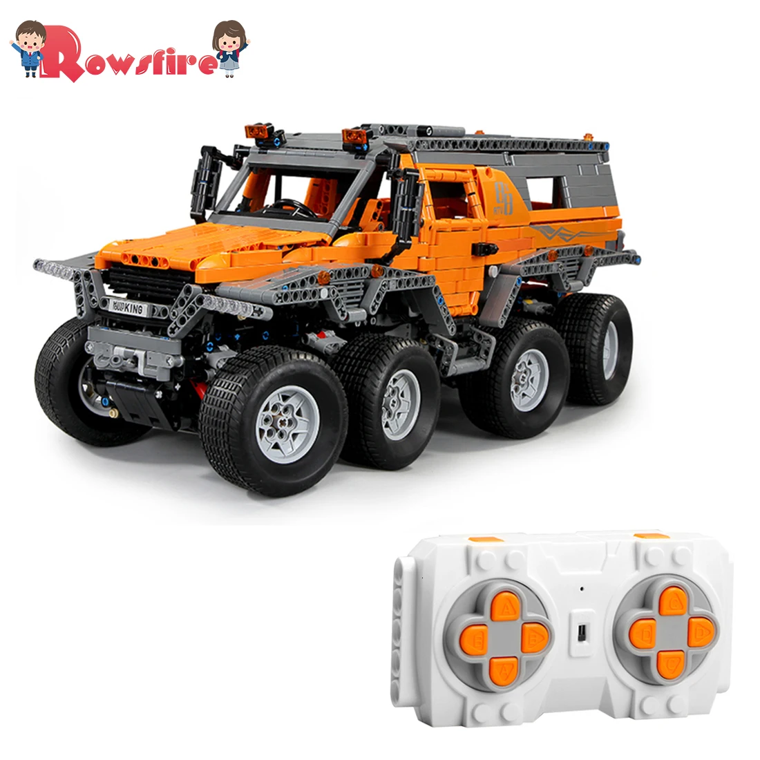 2578 шт. 1:8 RC Внедорожник строительный блок DIY Строительная модель игрушка с 8 мощными моторами