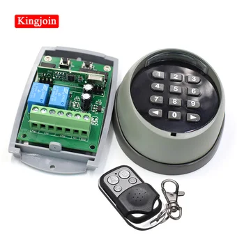 

Wireless Keypad password switch 433mhz remote control and 433 receiver for garage gate door access control 433MHz high quality