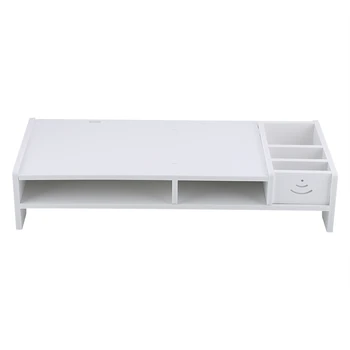 

Computer Monitor Riser Laptop PC Stand Home Office Desktop Table Storage Organizer Shelf