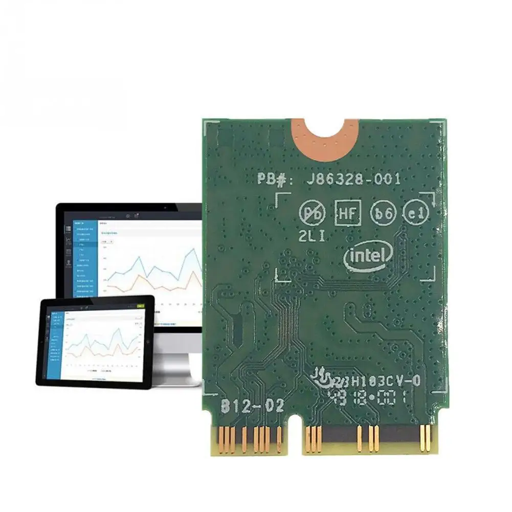 

Wi-Fi 6 Intel AX201 Bluetooth 5.0 Dual Band 2.4G/5G 802.11ac/ax adapter Card Wifi Wlan 2.4Gbps AX201NGW NGFF Wireless R1A3