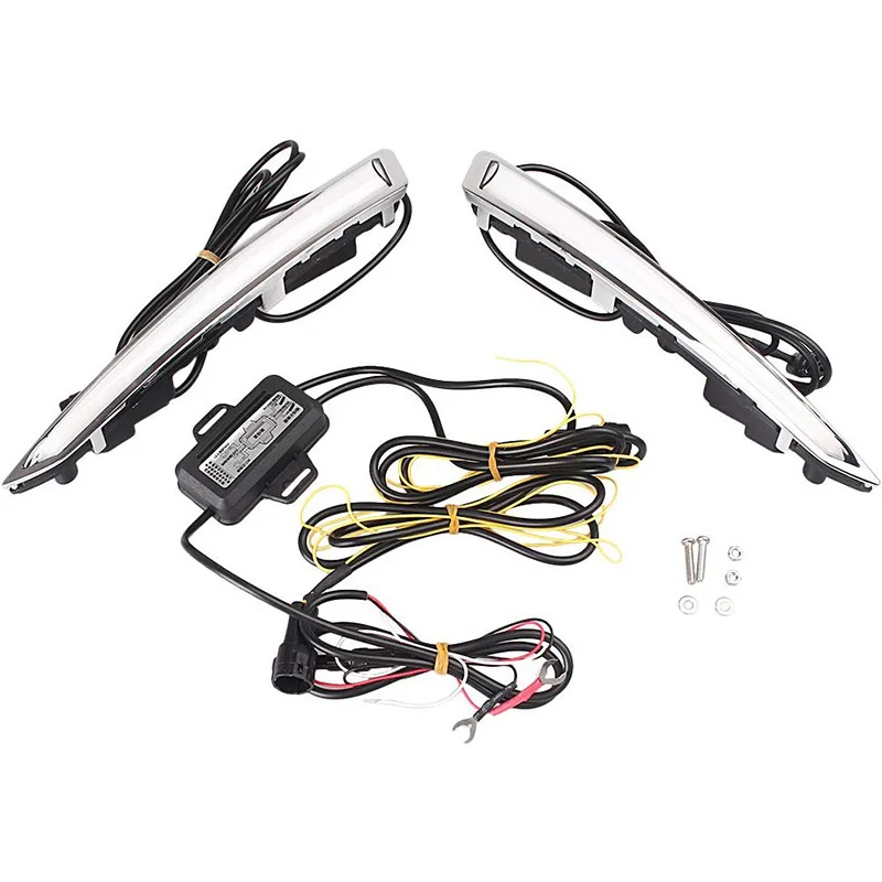 

1 Pair for Ford Kuga Escape 2013-2016 Daytime Running Light DRL LED Fog Lamp Cover